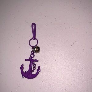 80’s Purple Anchor Bell Charm